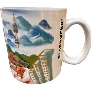 Starbucks Seoul Ceramic Coffee Mug 16 oz 2012 Travel Series South Korea